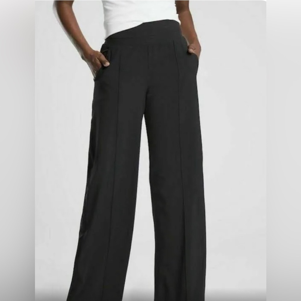 Athleta Nolita Wide Leg pant in black